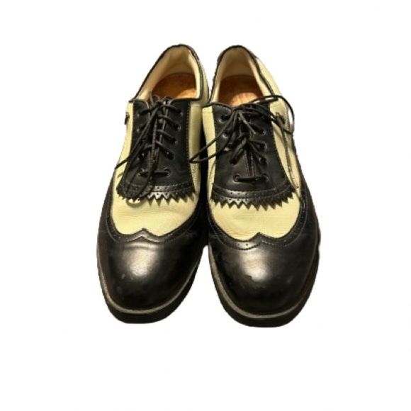 Lady Fairway Size 9.5 Women’s Black And Gray Wingtip Golf Shoes - Picture 2 of 7